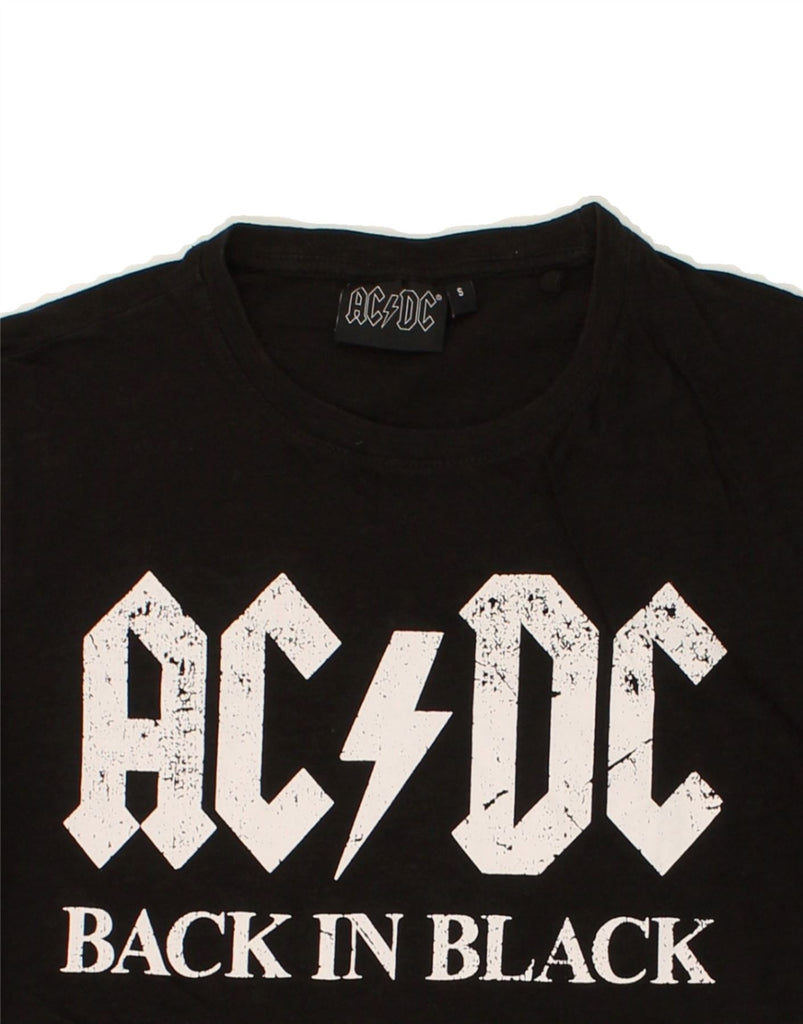 VINTAGE Mens AC DC Graphic T-Shirt Top Small Black Cotton Vintage Vintage and Second-Hand Vintage from Messina Hembry 