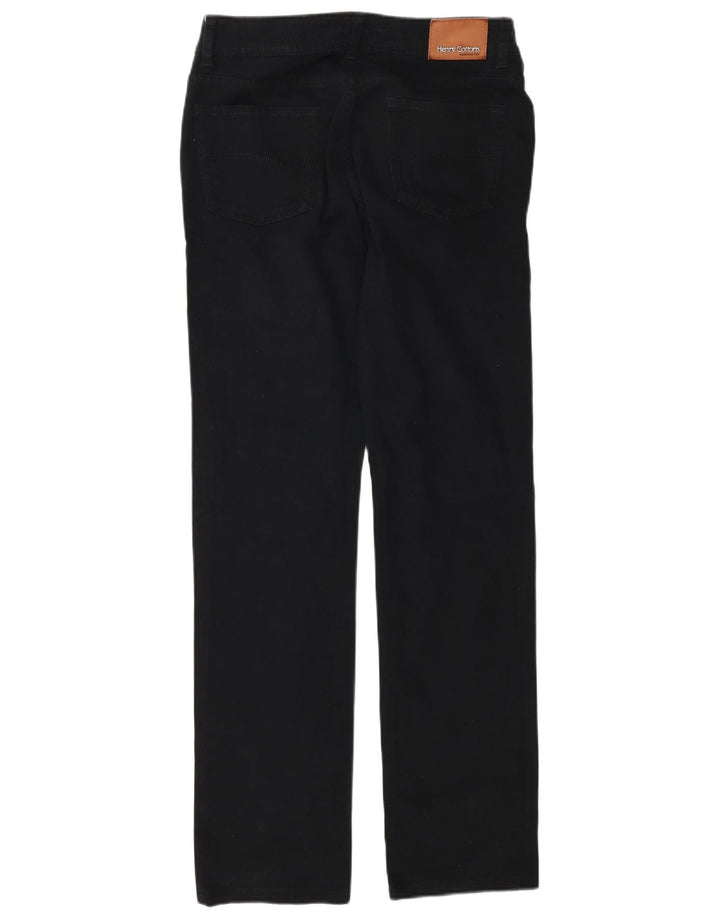 Henry Cottons Womens Straight Jeans W27 L30 Black Cotton