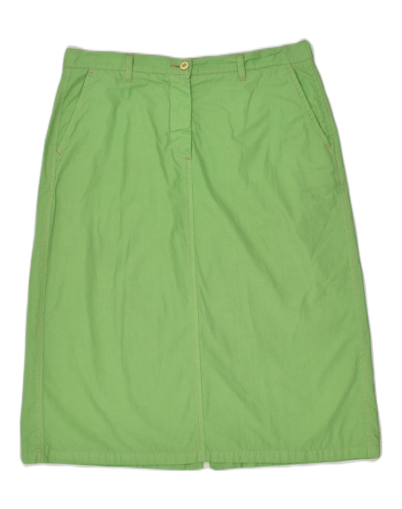 FRED PERRY Womens Straight Skirt IT 44 Medium W30 Green Cotton | Vintage Fred Perry | Thrift | Second-Hand Fred Perry | Used Clothing | Messina Hembry 