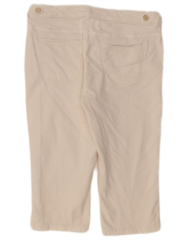Trussardi Womens Chino Shorts  W26 Small White