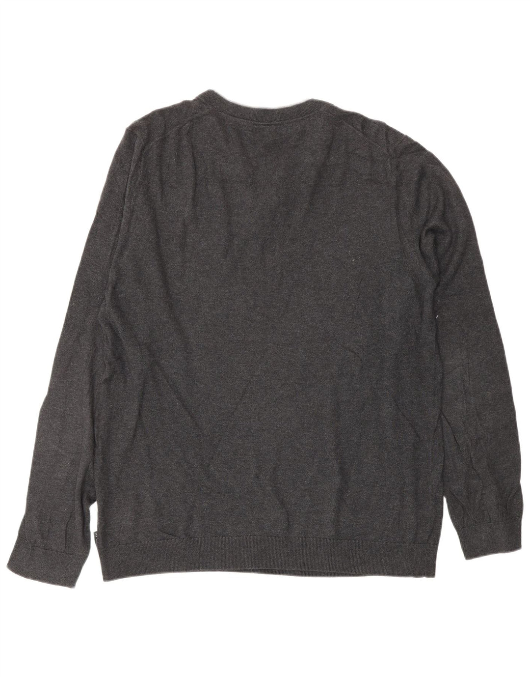 TED BAKER Mens V-Neck Jumper Sweater Size 4 Large Grey Cotton