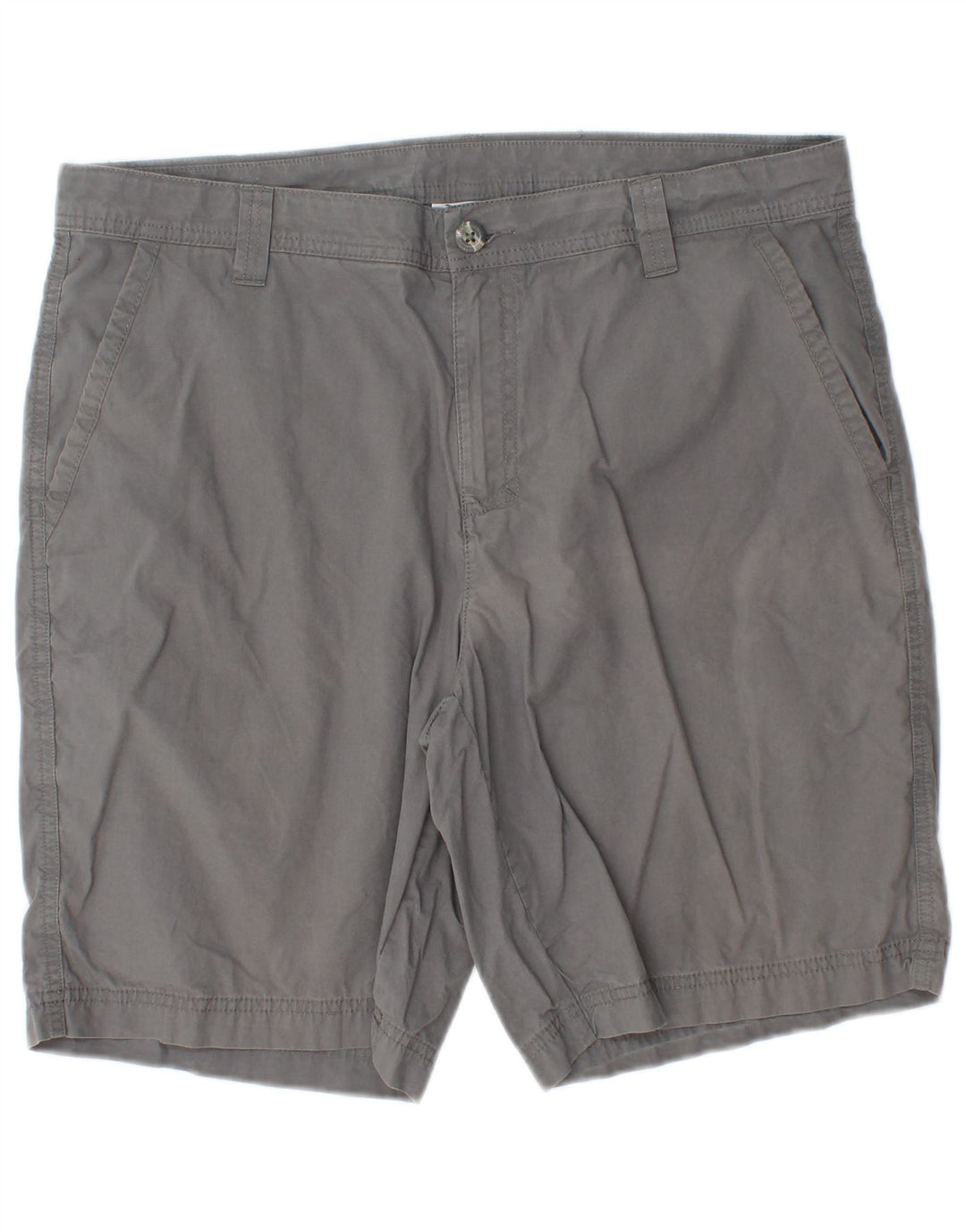 Columbia Mens Chino Shorts W34 Large Grey Cotton