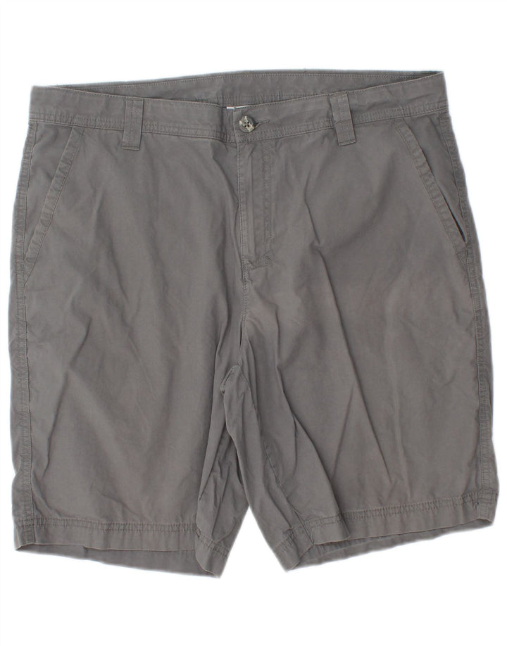 Columbia Mens Chino Shorts W34 Large Grey Cotton
