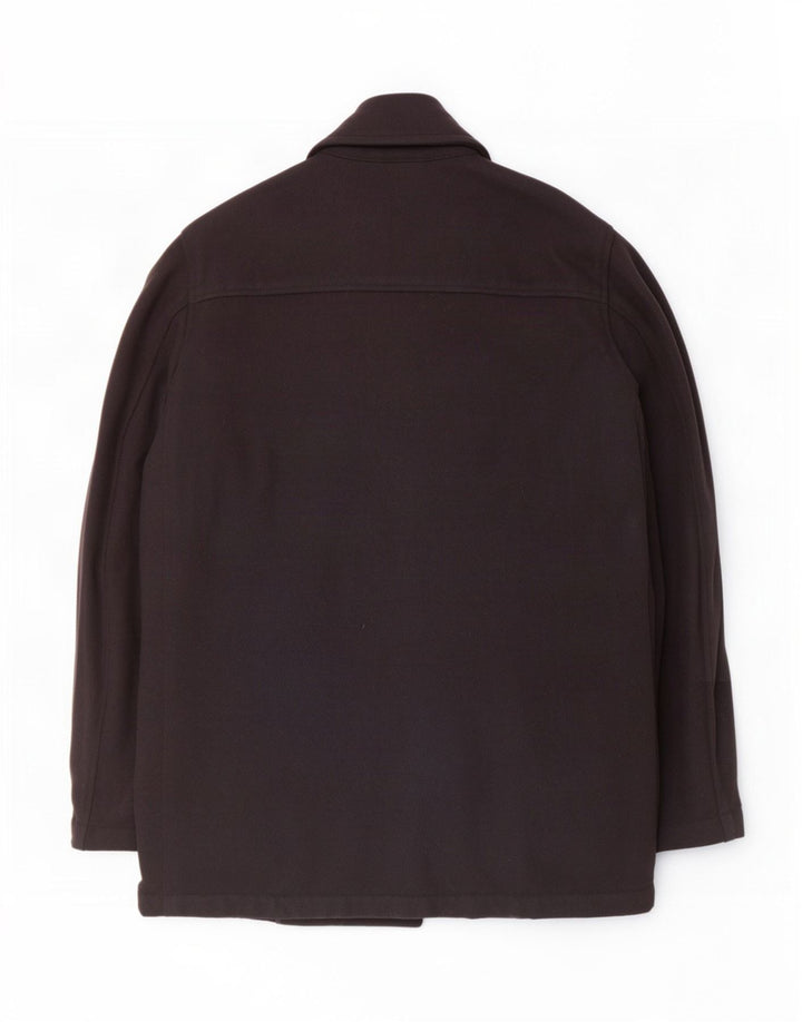 Nautica Mens Pea Coat UK 40 Large Navy Blue Polyamide