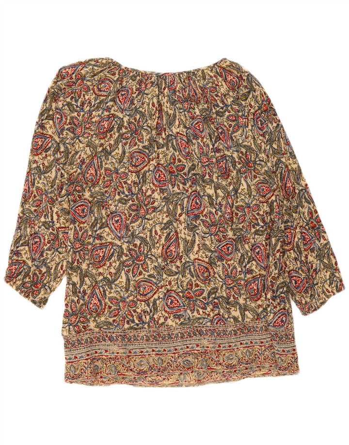 CHAPS Womens Oversized Blouse Top UK 20 2XL Multicoloured Paisley