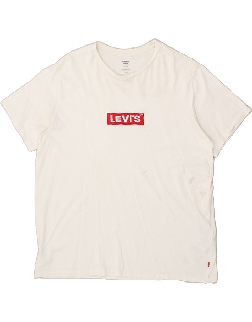 LEVI'S Mens Standard Graphic T-Shirt Top XL White Cotton | Vintage Levi's | Thrift | Second-Hand Levi's | Used Clothing | Messina Hembry 