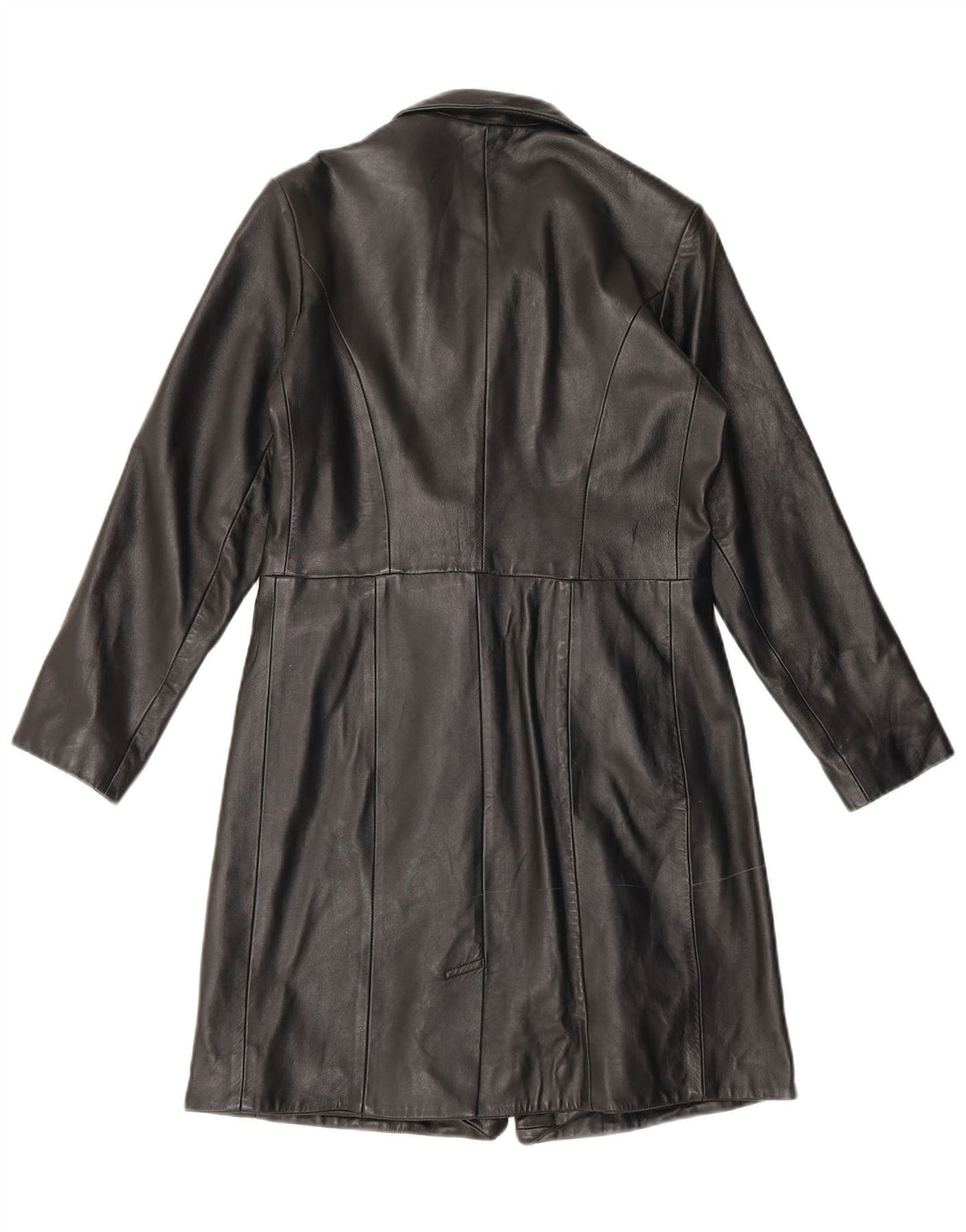 Helium Womens Leather Coat UK 10 Small Black