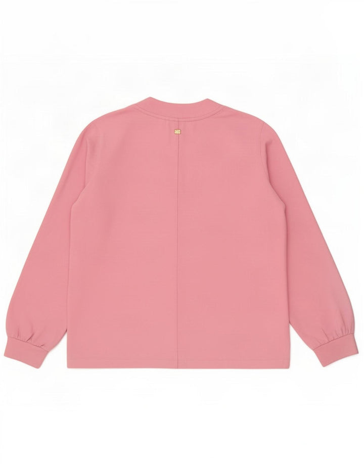Joop Womens Oversized Top Long Sleeve EU 38 Medium Pink Cotton