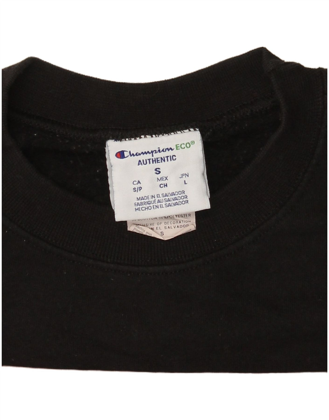 Champion Mens Kane Brown Graphic Sweatshirt Jumper Small Black Cotton