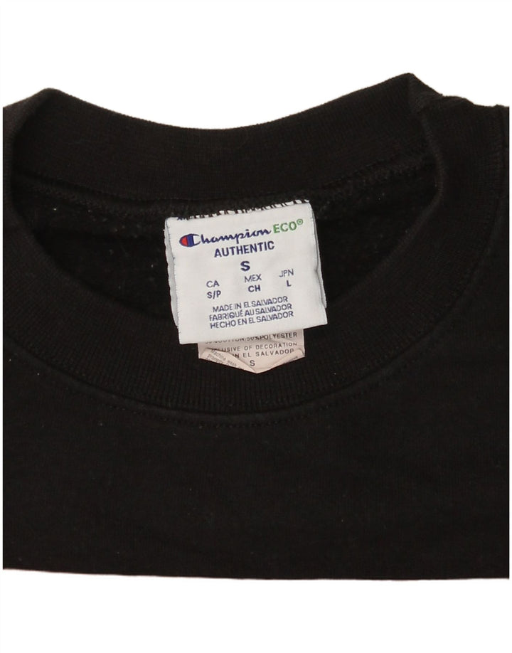 Champion Mens Kane Brown Graphic Sweatshirt Jumper Small Black Cotton