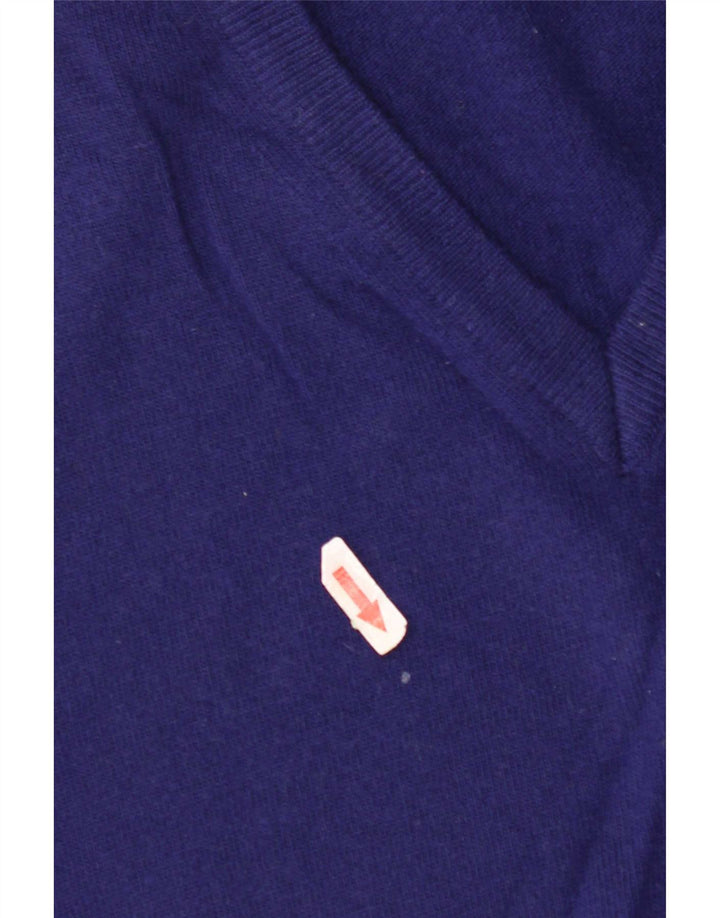 Marina Yachting Mens Vest Tank Top Large Blue Virgin Wool