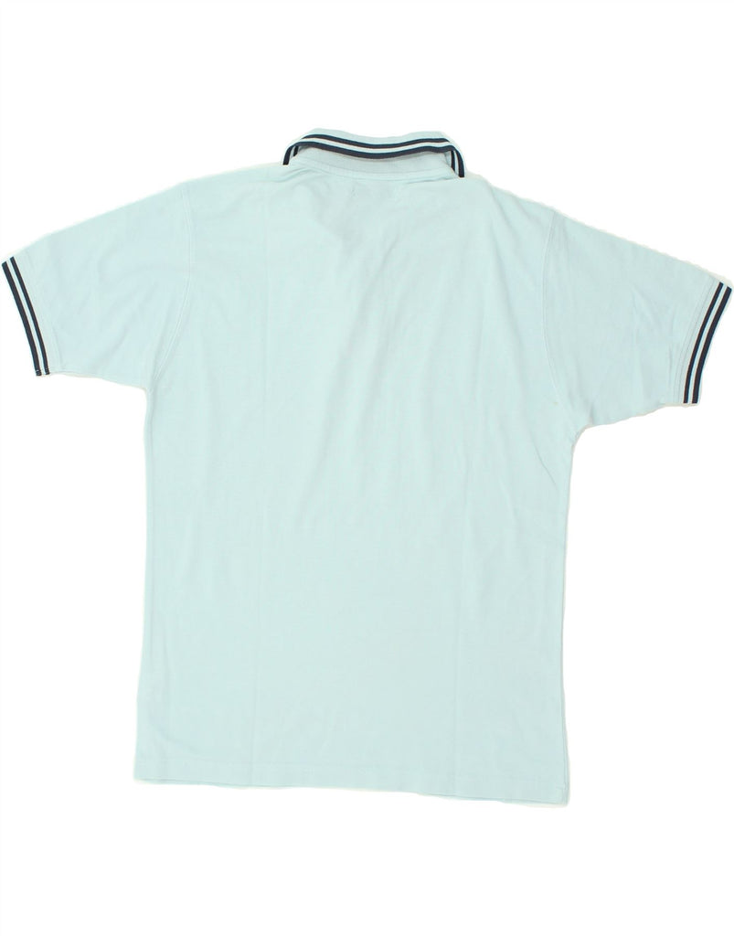 ASICS Mens Polo Shirt Small Turquoise Cotton | Vintage Asics | Thrift | Second-Hand Asics | Used Clothing | Messina Hembry 