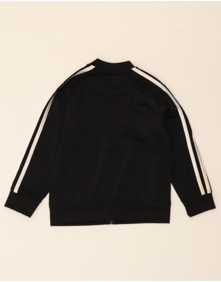 ADIDAS Boys Tracksuit Top Jacket 4-5 Years Black Polyester Vintage Adidas and Second-Hand Adidas from Messina Hembry 