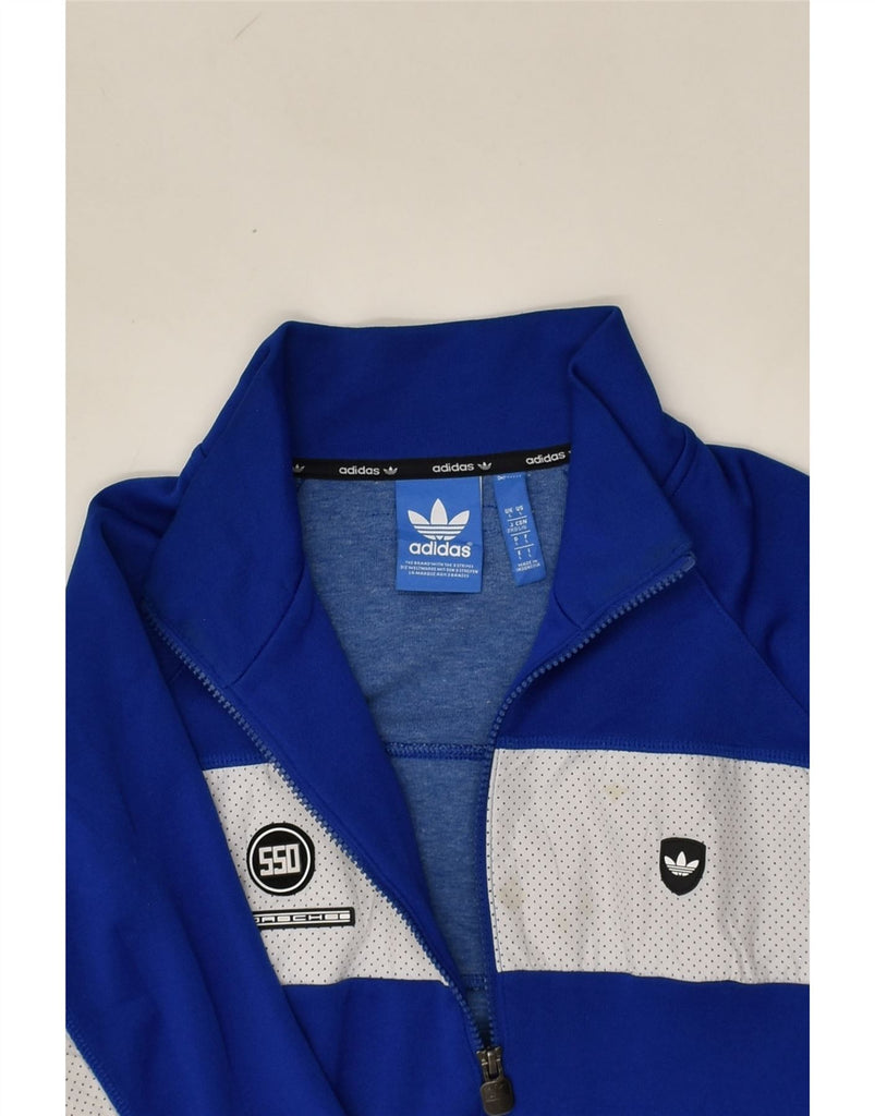 ADIDAS Boys Tracksuit Top Jacket 15-16 Years Large Blue Cotton | Vintage Adidas | Thrift | Second-Hand Adidas | Used Clothing | Messina Hembry 