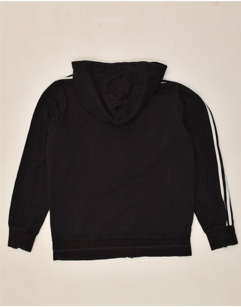 ADIDAS Mens Zip Hoodie Sweater Medium Black | Vintage Adidas | Thrift | Second-Hand Adidas | Used Clothing | Messina Hembry 