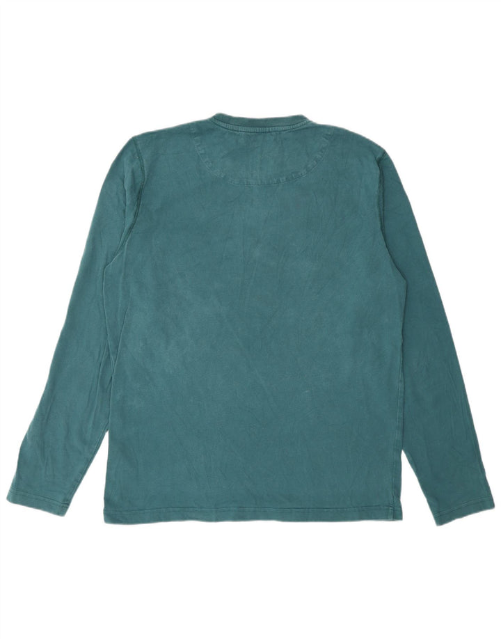 Crew Clothing Mens Top Long Sleeve Medium Green Cotton