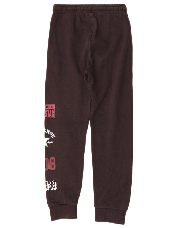 Converse Boys Graphic Tracksuit Trousers Joggers 10-11 Years Medium Black