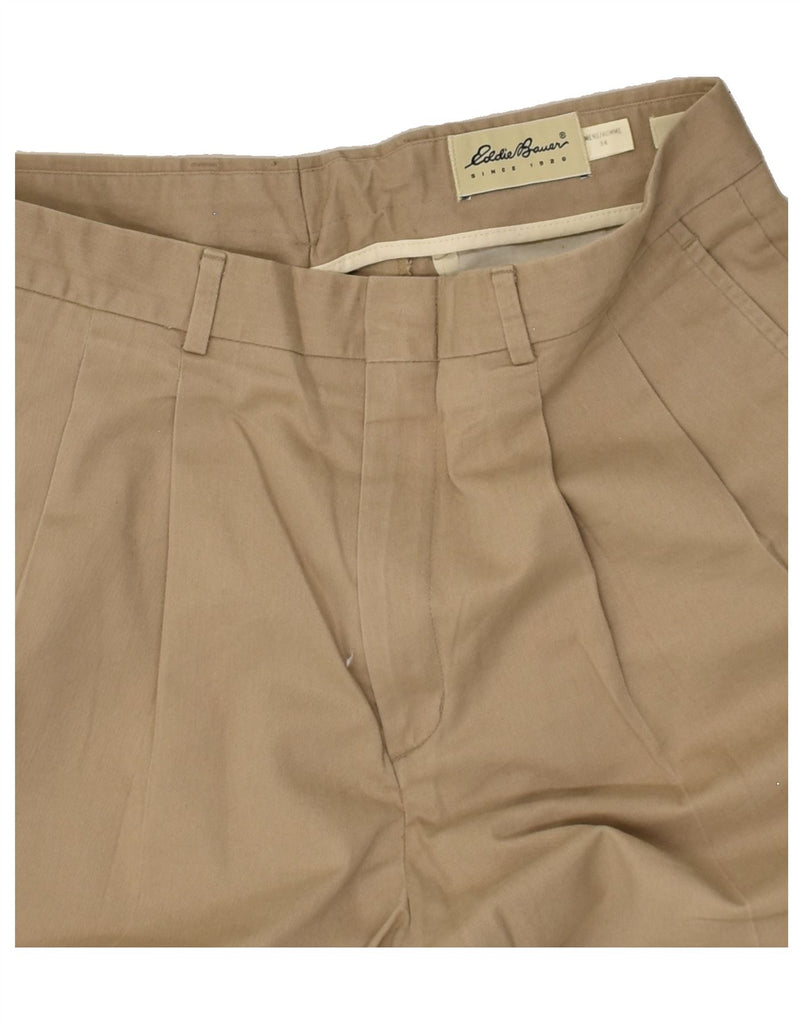 EDDIE BAUER Mens Pegged Chino Trousers W34 L29  Brown Cotton | Vintage Eddie Bauer | Thrift | Second-Hand Eddie Bauer | Used Clothing | Messina Hembry 