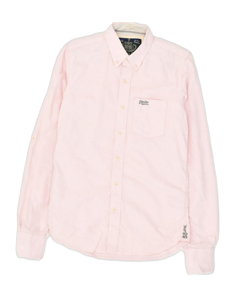 SUPERDRY Mens Shirt Medium Pink Cotton | Vintage Superdry | Thrift | Second-Hand Superdry | Used Clothing | Messina Hembry 