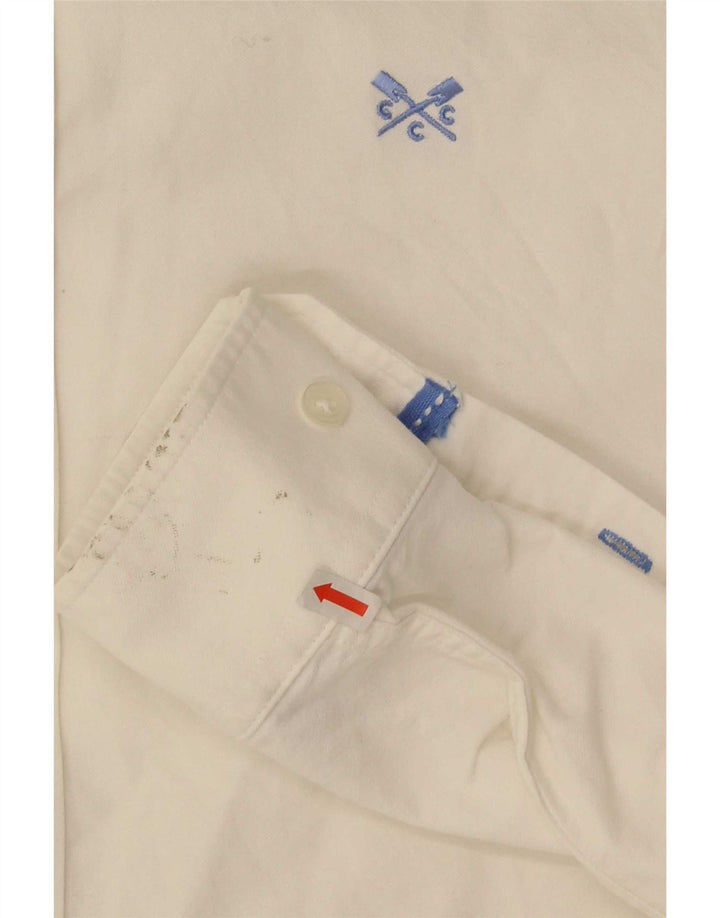 Crew Clothing Mens Slim Fit Shirt Small White Cotton