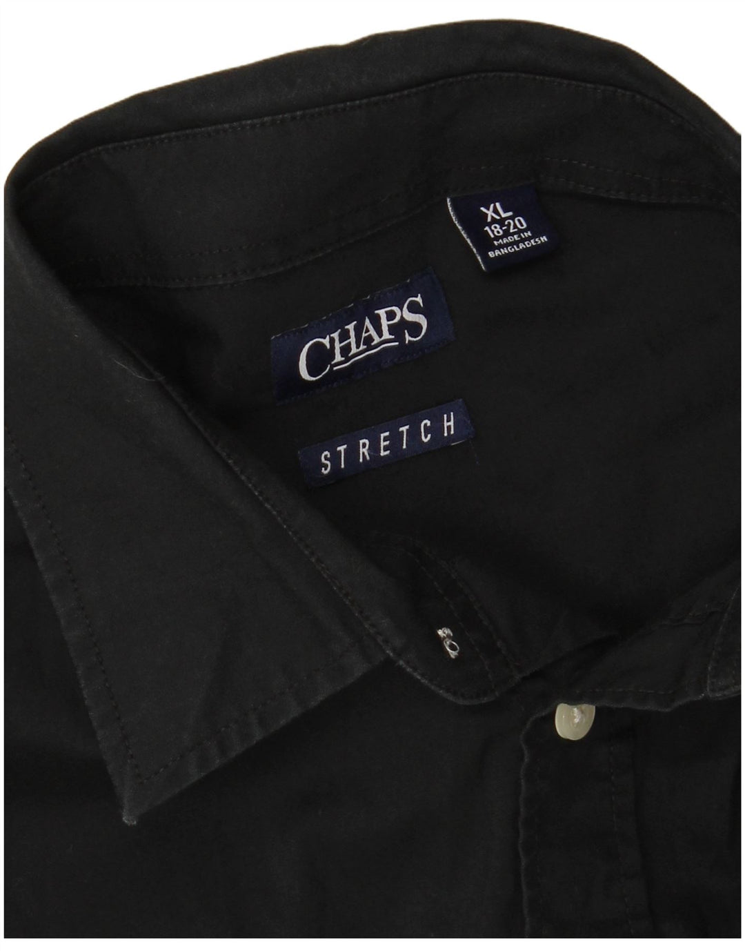 CHAPS Boys Shirt 15-16 Years XL  Black Cotton