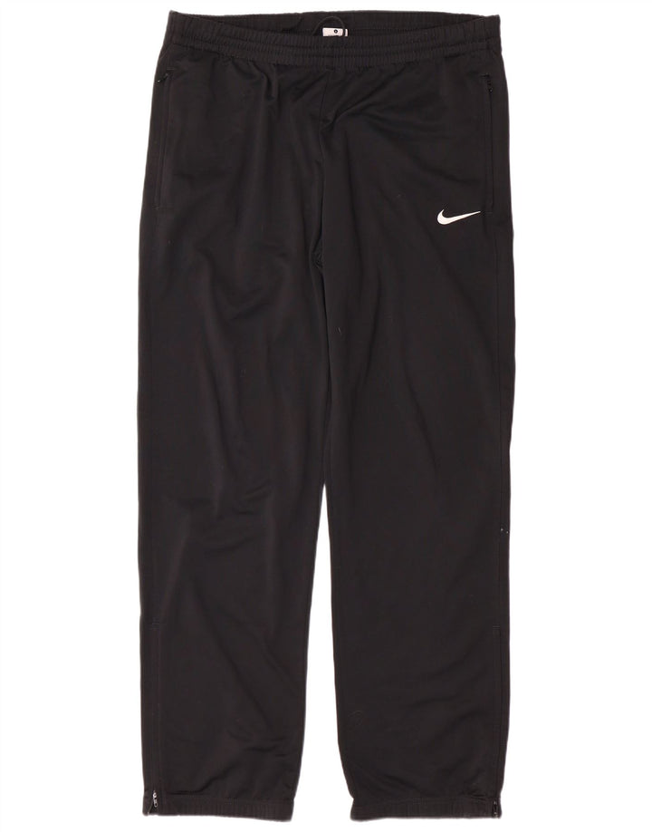 NIKE Mens Tracksuit Trousers Large  Black Polyester