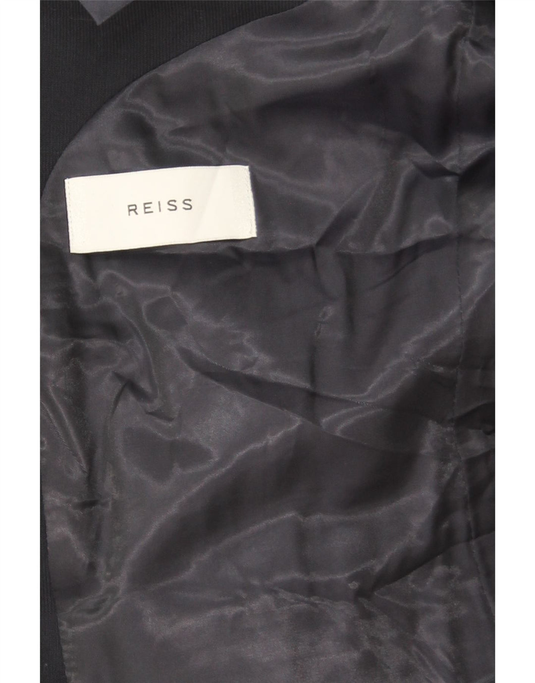 Reiss Mens 2 Button Blazer Jacket UK 38 Medium Navy Blue Wool