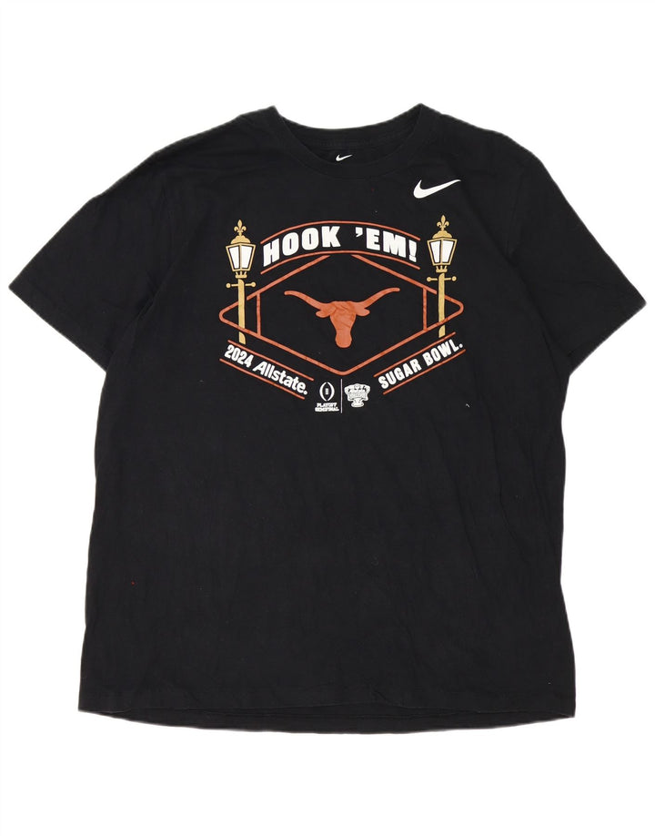 Nike Mens Graphic T-Shirt Top XL Black Cotton