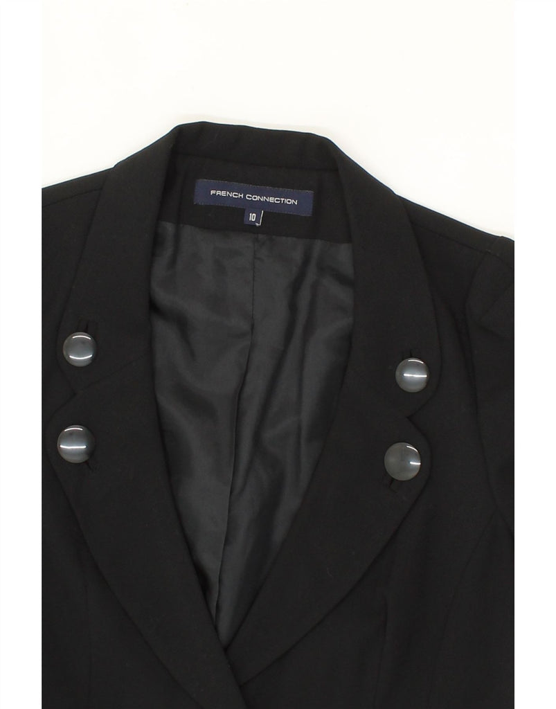 FRENCH CONNECTION Womens 2 Button Blazer Jacket UK 10 Small Black Vintage French Connection and Second-Hand French Connection from Messina Hembry 