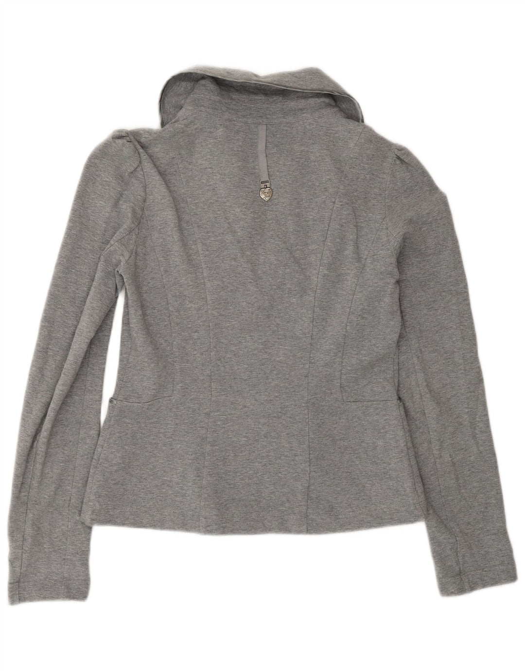 Liu Jo Womens Cardigan Top UK 12 Medium Grey Cotton