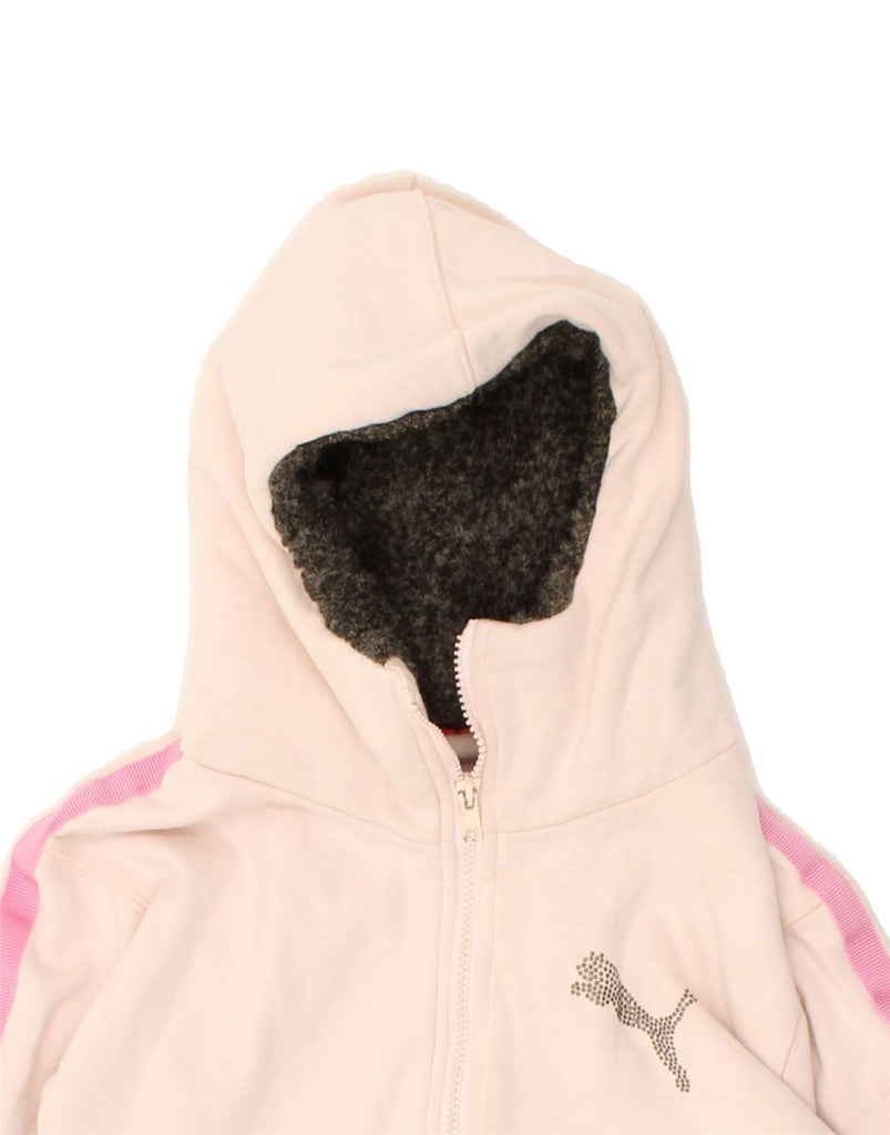 PUMA Girls Zip Hoodie Sweater 9-10 Years Pink | Vintage Puma | Thrift | Second-Hand Puma | Used Clothing | Messina Hembry 