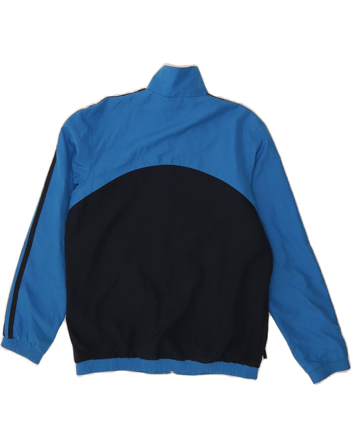 ADIDAS Boys Tracksuit Top Jacket 9-10 Years  Blue Colourblock Polyester Vintage Adidas and Second-Hand Adidas from Messina Hembry 