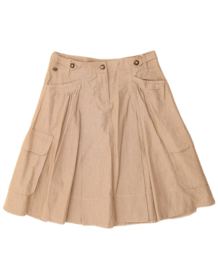 Marlboro Classics Womens Cargo Skirt EU 40 Medium W30 Beige Gingham