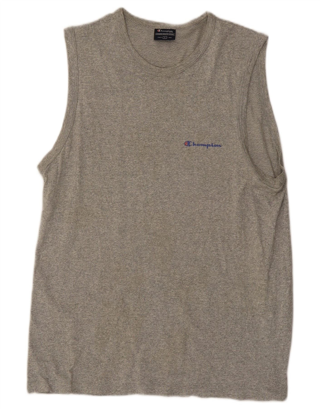 CHAMPION Mens Vest Top Large Grey Flecked