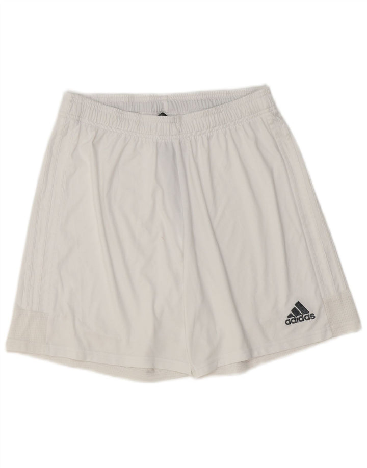 Adidas Mens Aeroready Sport Shorts Large White Polyester
