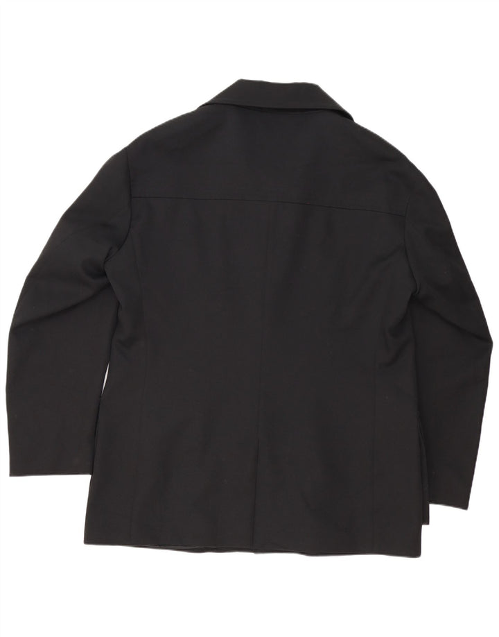 GEORGE MILLER Mens 4 Button Blazer Jacket UK 42 XL Black Polyester