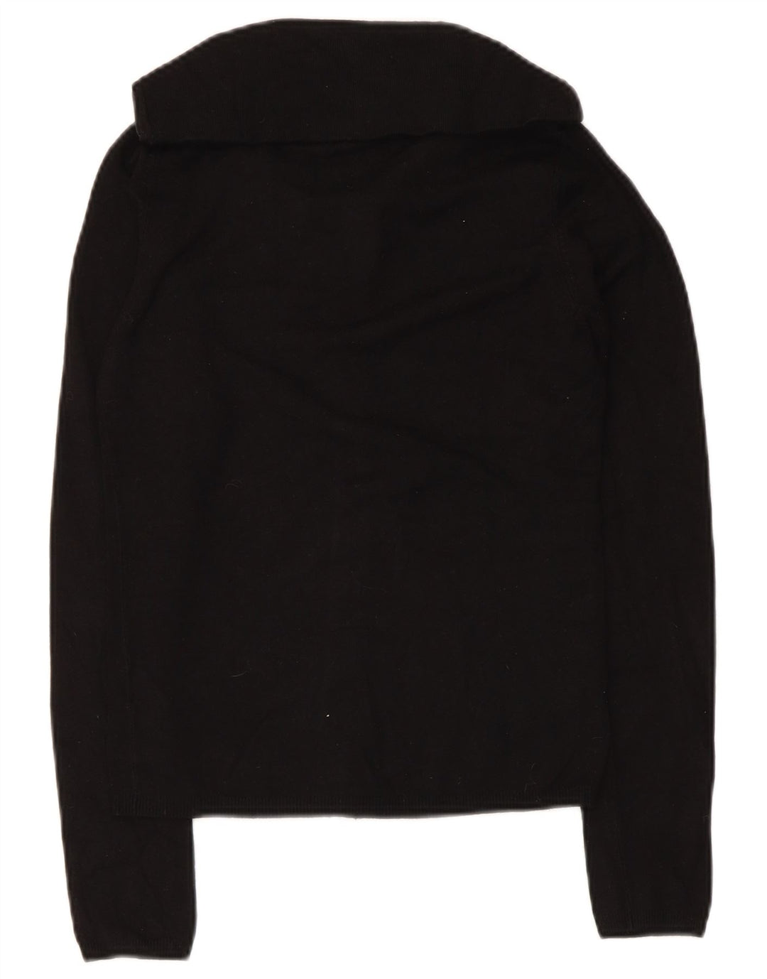 Zara Womens Cardigan Sweater UK 12 Medium Black Rayon