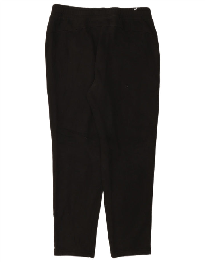 PUMA Mens Tracksuit Trousers Large Black Cotton