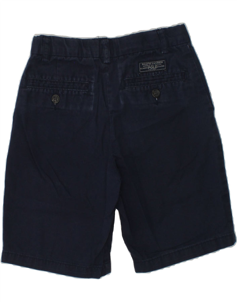 POLO RALPH LAUREN Boys Chino Shorts 5-6 Years W22  Navy Blue Cotton | Vintage Polo Ralph Lauren | Thrift | Second-Hand Polo Ralph Lauren | Used Clothing | Messina Hembry 