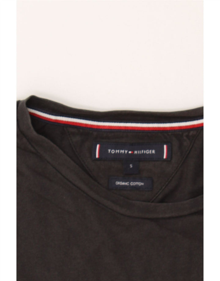 TOMMY HILFIGER Mens Graphic T-Shirt Top Small Black Cotton Vintage Tommy Hilfiger and Second-Hand Tommy Hilfiger from Messina Hembry 