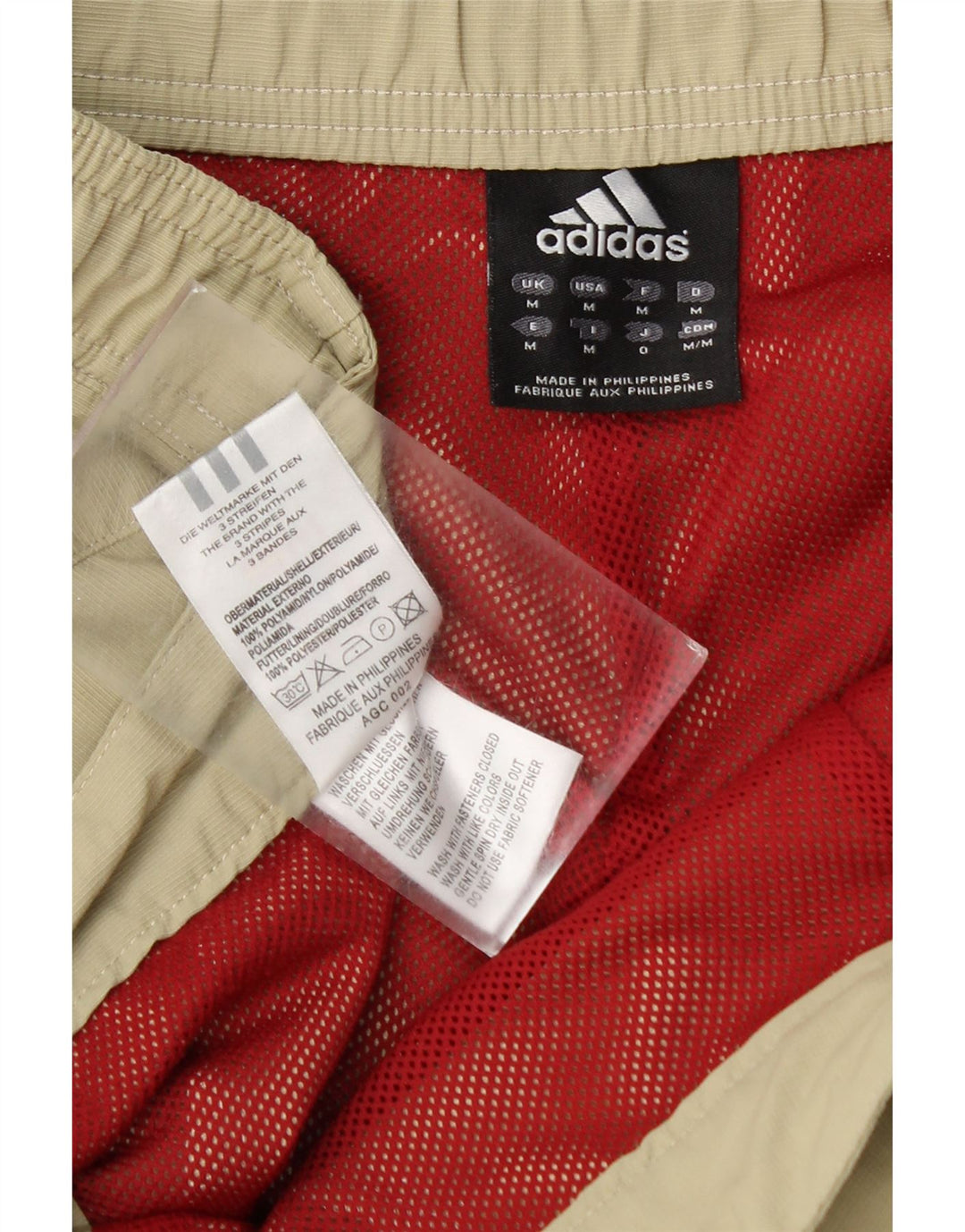Adidas Mens Joggers Cargo Trousers Medium W36 L32 Khaki Polyamide