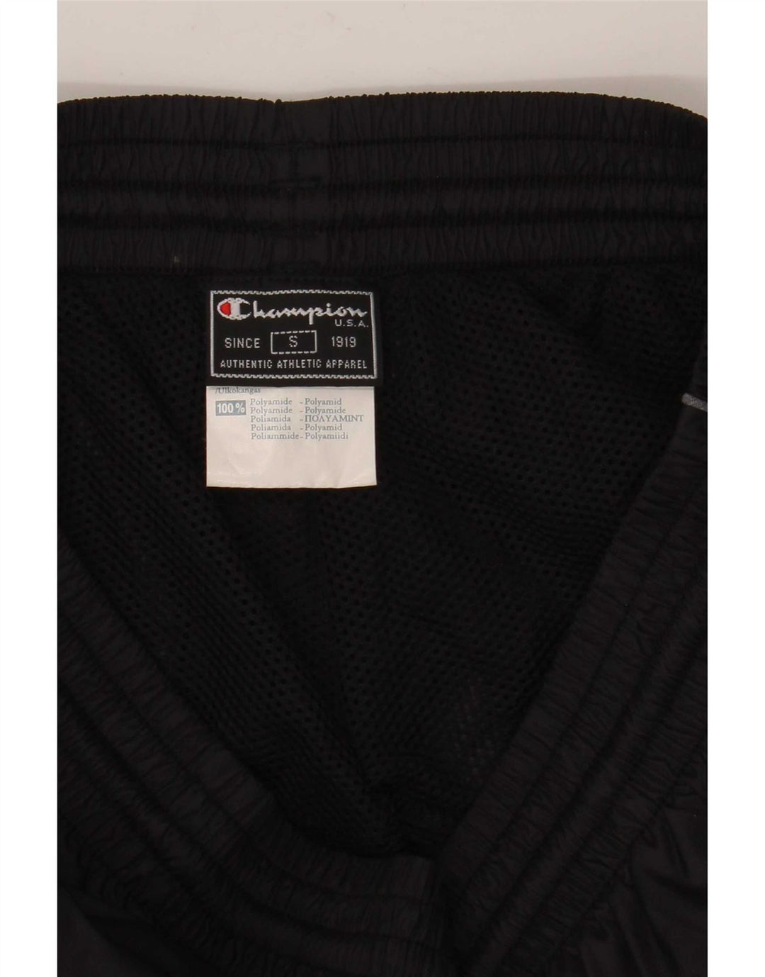 Champion Mens Training Tracksuit Trousers Small Black Polyamide