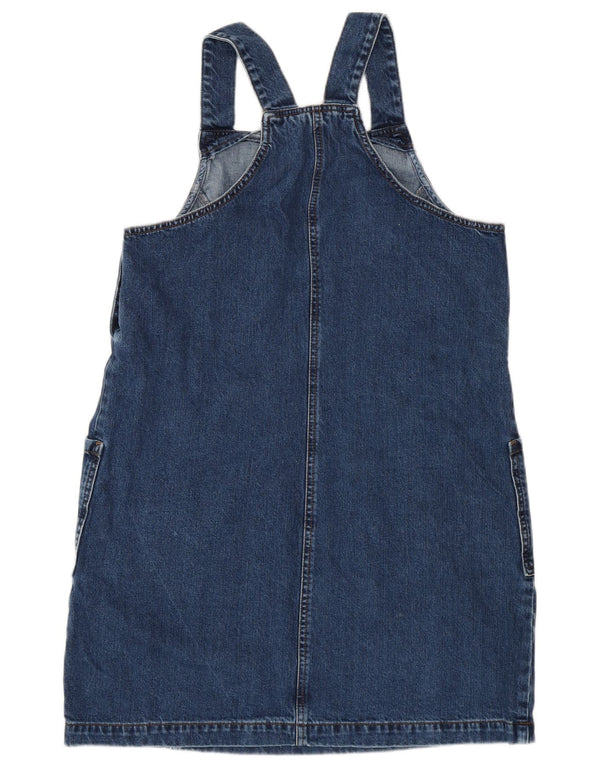 Fat Face Womens Sleeveless Denim Dress UK 10 Small Blue Cotton