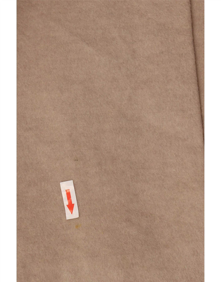 Marks & Spencer Womens Double Breasted Coat UK 12 Medium Beige Wool