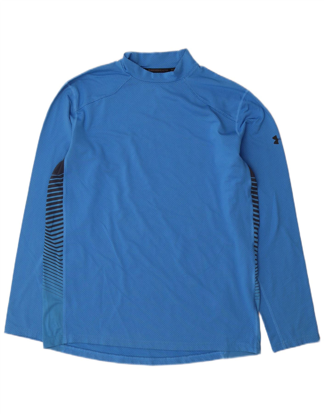 Under Armour Mens Top Long Sleeve Large Blue Polyester
