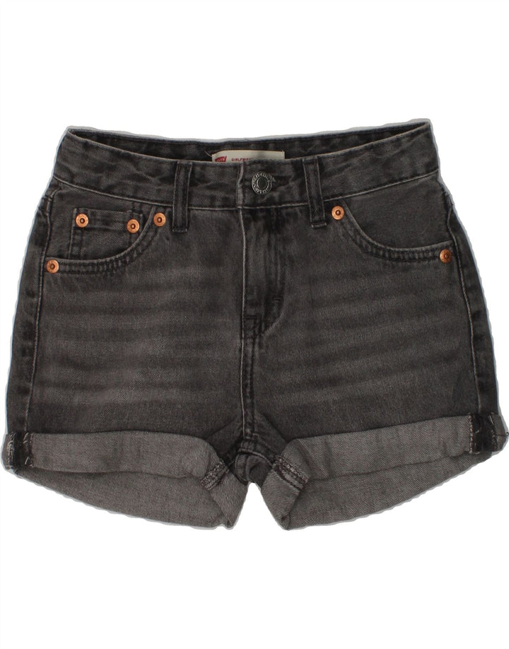 LEVI'S Girls Girlfriend Denim Shorts 6-7 Years W22 Grey | Vintage Levi's | Thrift | Second-Hand Levi's | Used Clothing | Messina Hembry 