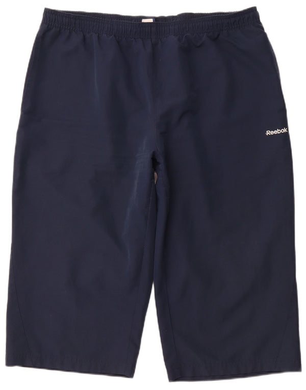 REEBOK Mens Bermuda Sport Shorts XL Navy Blue