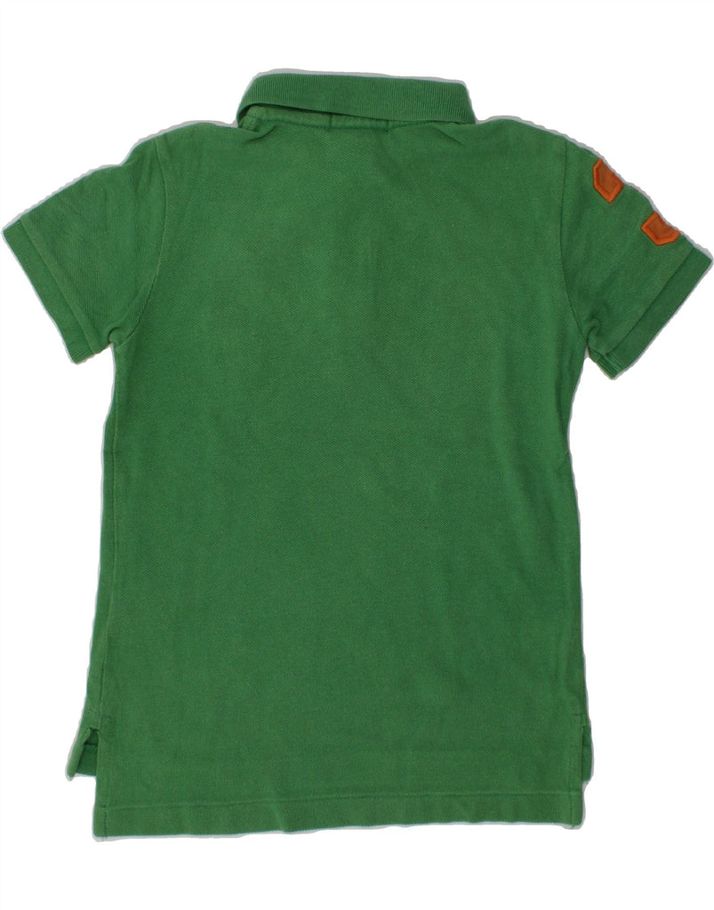 POLO RALPH LAUREN Boys Graphic Rugby Polo Shirt 3-4 Years Green Cotton | Vintage Polo Ralph Lauren | Thrift | Second-Hand Polo Ralph Lauren | Used Clothing | Messina Hembry 