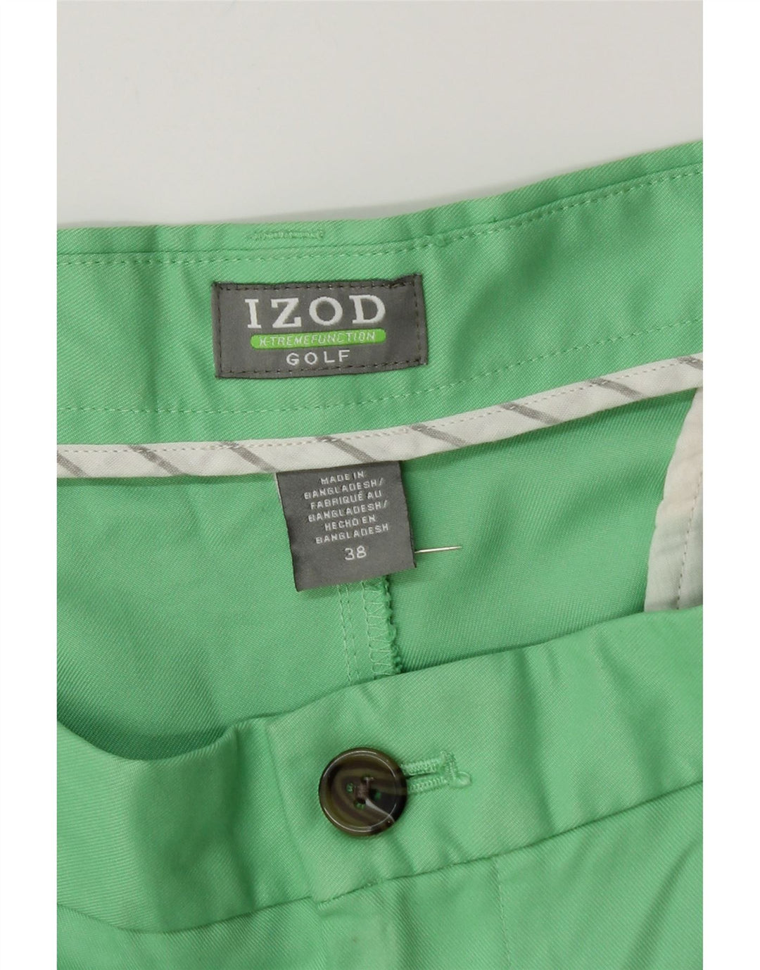 IZOD Mens Pegged Chino Shorts W38 XL Green