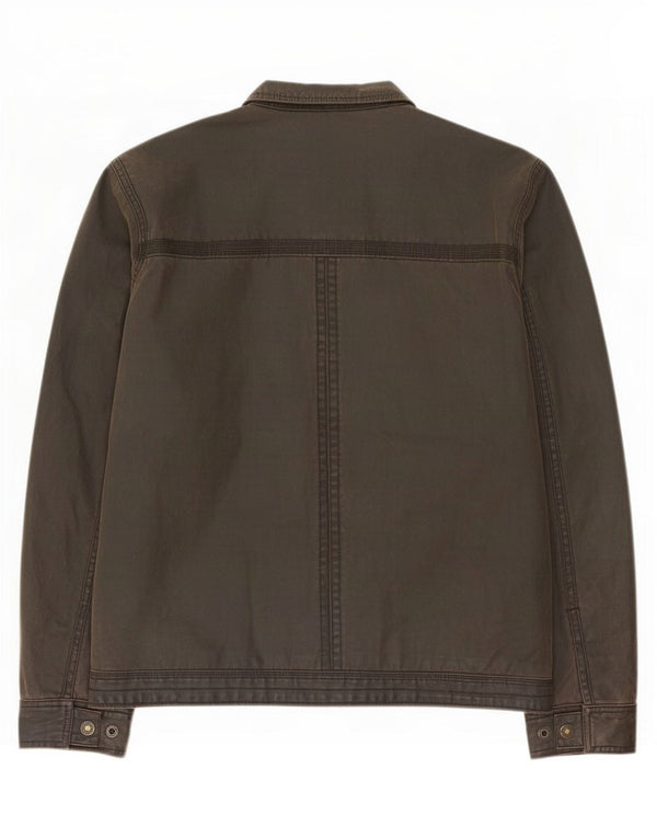 Marks & Spencer Mens North Coast Waxed Cotton Jacket UK 42 XL Brown